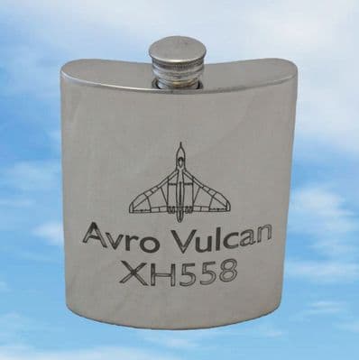 AVRO Vulcan XH558 Pewter Hip Flask