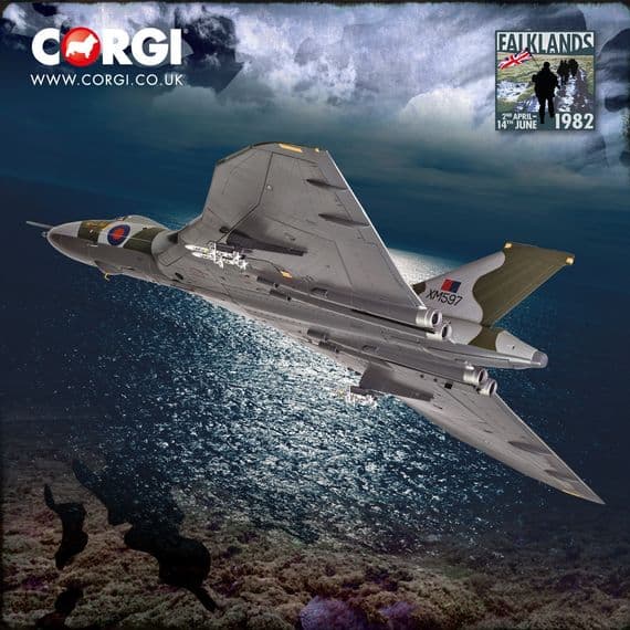 Corgi 1:72  - Avro Vulcan B.2 XM597, Black Buck 6, Rio de Janeiro divert, 3 June 1982