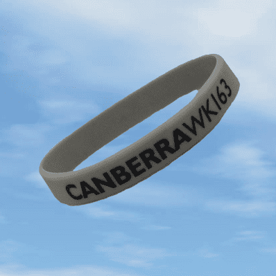 Grey - CANBERRA WK163 Wrist Band