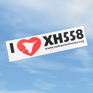 I Love XH558 Window Sticker