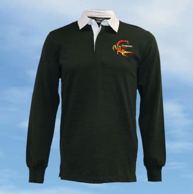Rugby Shirt - Bottle Green - WK163 Scorpion