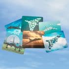 Set of 6 AVRO Vulcan XH558 Anodised Aluminium Coasters