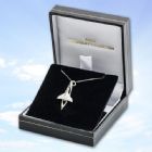 Solid Silver Jet-Age Pendant