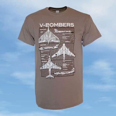 T-Shirt - Grey - V-Bombers Blueprint