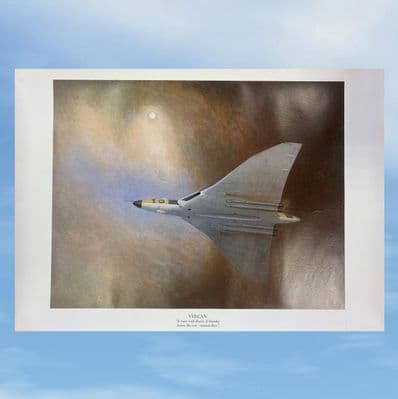 Vulcan Print - 'It roars with drums of thunder across the tear-stained skies'