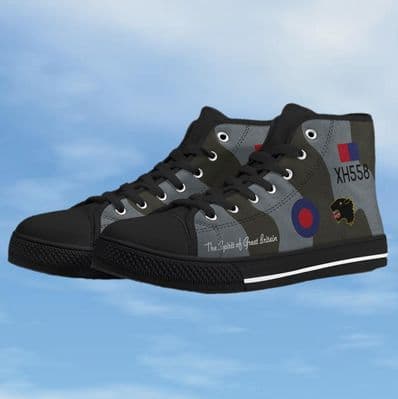 Vulcan XH558 Ladies High Top Canvas Shoes - Black