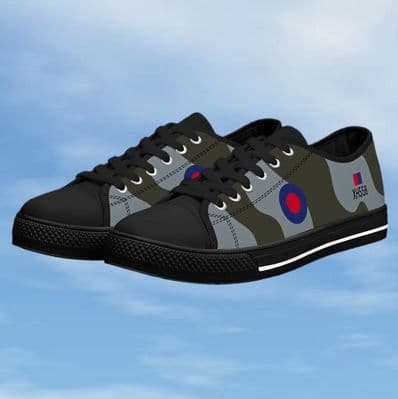 Vulcan XH558 Ladies Low Top Canvas Shoes - Black