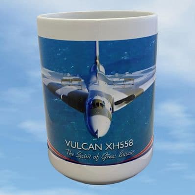 Vulcan XH558 Large Mug - Over the English Channel in 2015