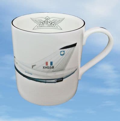 XH558 - Bone China Mug with White XH558 Profile