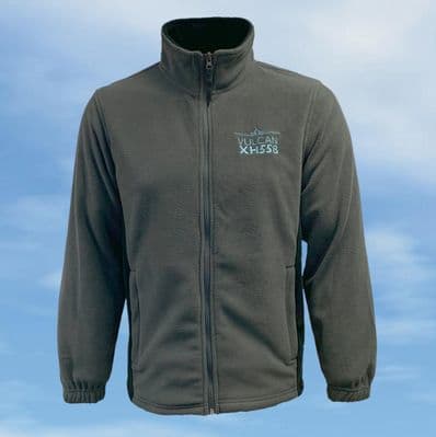 Zipped Fleece Jacket - Char/Blk - Vulcan XH558